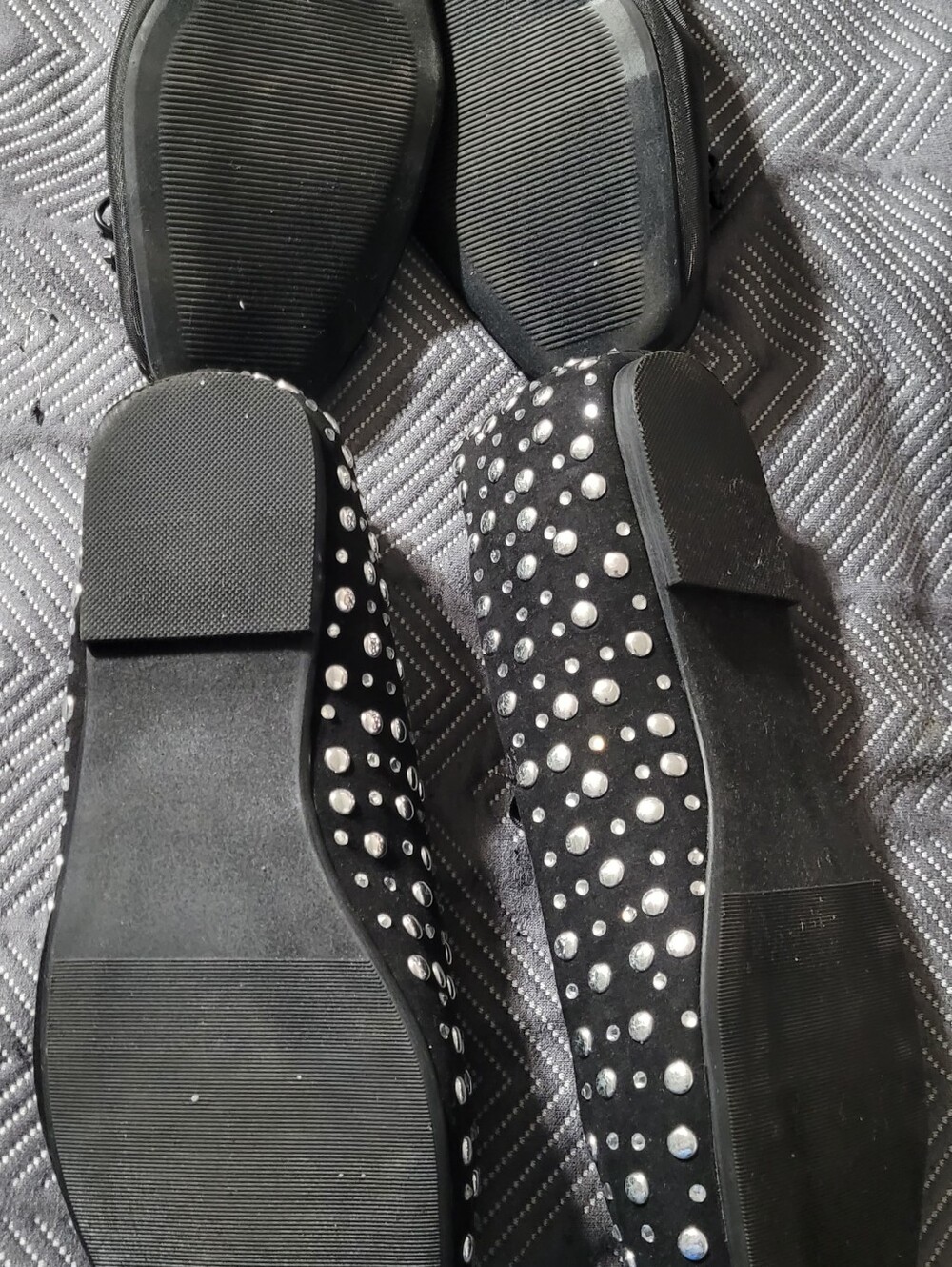 Torrid Size 11 Black Ballet Flats & Black Studded Flats - Picture 4 of 4